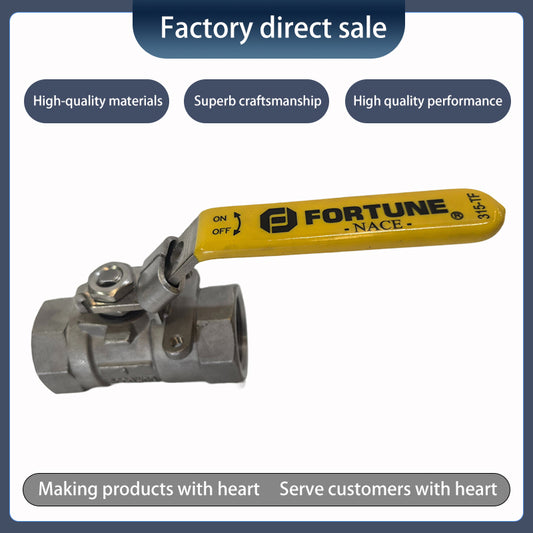 One-piece cast stainless steel ball valve（Ask customer service for specific prices）Low pressure applicable Wear resistant