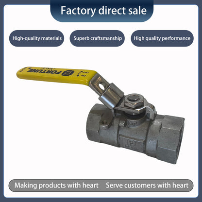 One-piece cast stainless steel ball valve（Ask customer service for specific prices）Low pressure applicable Wear resistant