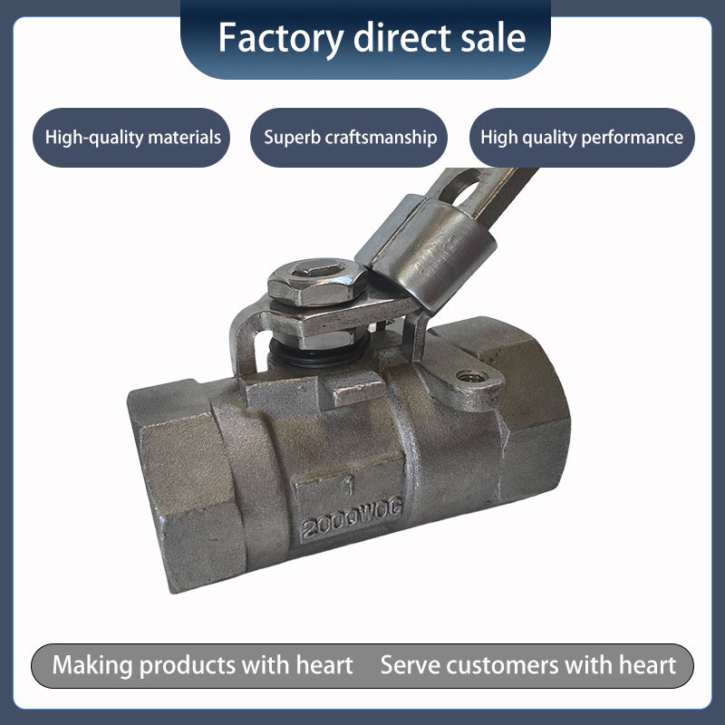 One-piece cast stainless steel ball valve（Ask customer service for specific prices）Low pressure applicable Wear resistant