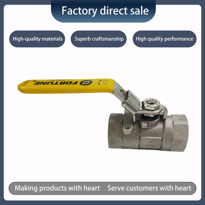 One-piece cast stainless steel ball valve（Ask customer service for specific prices）Low pressure applicable Wear resistant
