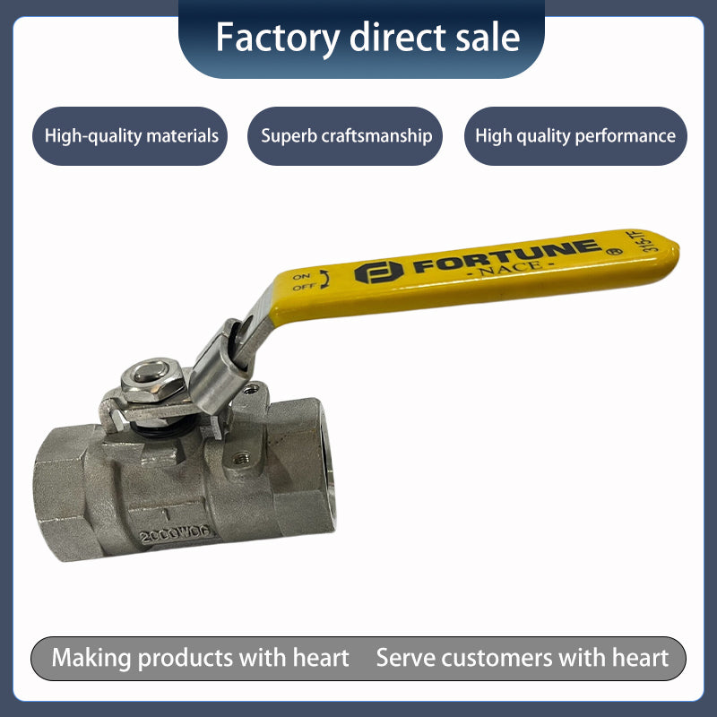 One-piece cast stainless steel ball valve（Ask customer service for specific prices）Low pressure applicable Wear resistant