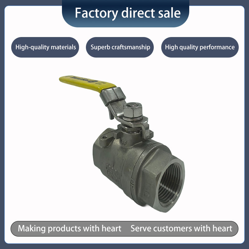 Two-piece threaded ball valve（Ask customer service for specific prices）Pressure resistance and damage resistance   Corrosion resistance and rust resistance