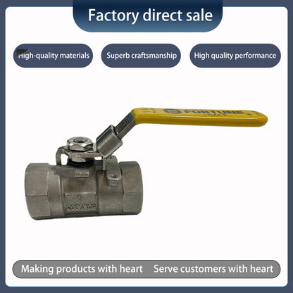 One-piece cast stainless steel ball valve（Ask customer service for specific prices）Low pressure applicable Wear resistant